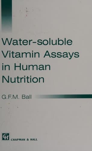 Water-soluble Vitamin Assays in Human Nutrition