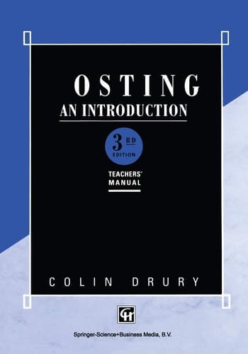 Costing An introduction Teachers’ Manual