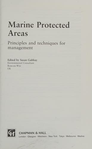 Marine Protected Areas Principles and techniques for management