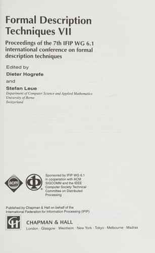 Formal Description Techniques VII