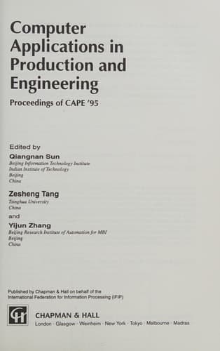 Computer Applications in Production Engineering