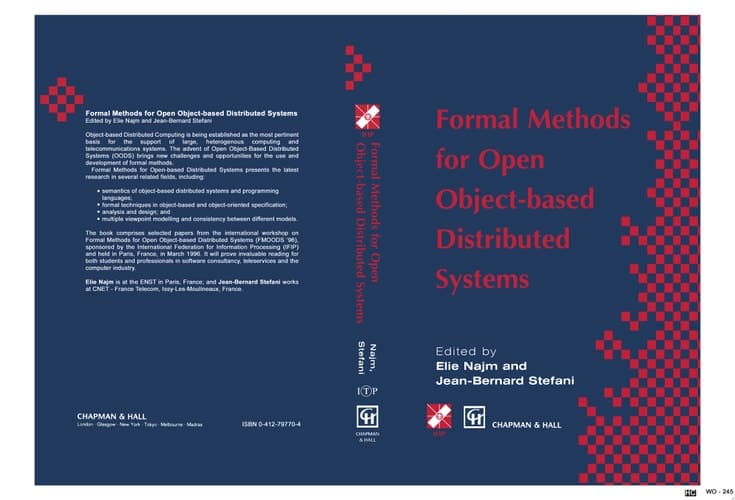 Formal Methods for Open Object-based Distributed Systems