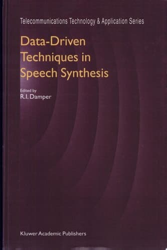 Data-Driven Techniques in Speech Synthesis