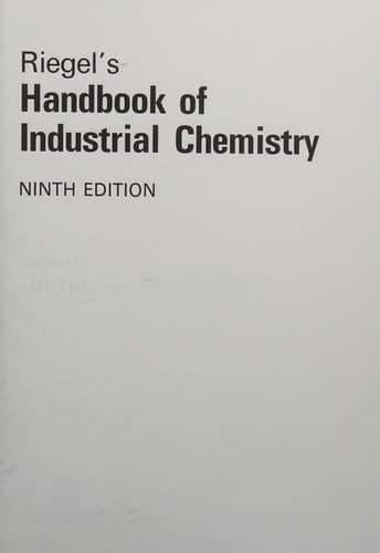 Riegel's Handbook of Industrial Chemistry