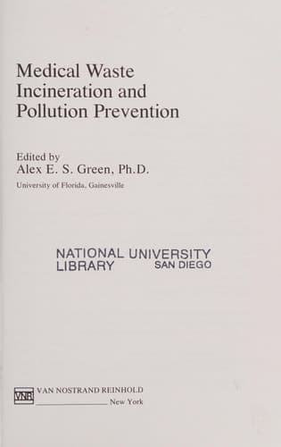 Medical Waste Incineration and Pollution Prevention