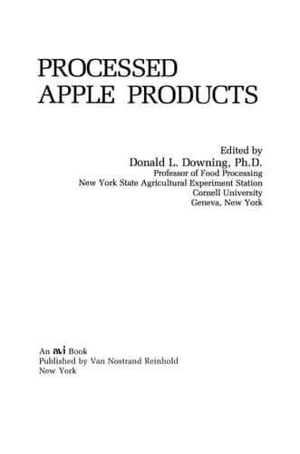 Processed Apple Products