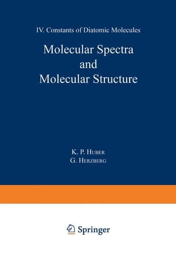 Molecular Spectra and Molecular Structure IV. Constants of Diatomic Molecules