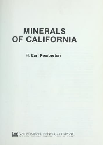 Minerals of California