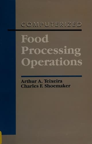Computerized Food Processing Operations