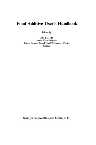 Food Additive User's Handbook
