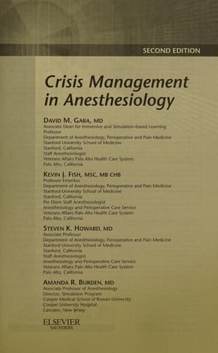Crisis Management in Anesthesiology