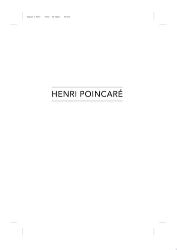 Henri Poincaré A Scientific Biography