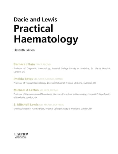 Dacie and Lewis Practical Haematology