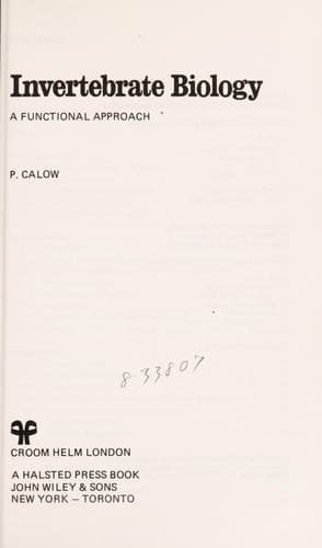 Invertebrate Biology A Functional Approach