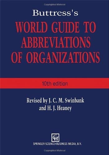 Buttress's World Guide to Abbreviations of Organizations