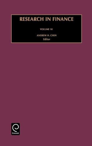 Research in Finance A Research Annual