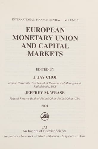European Monetary Union and Capital Markets