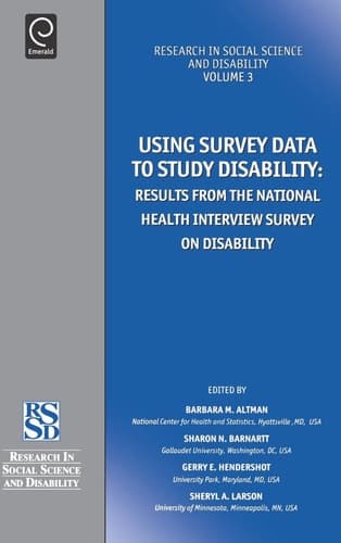 Using Survey Data to Study Disability Results from the National Health Survey on Disability