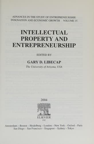 Intellectual Property and Entrepreneurship