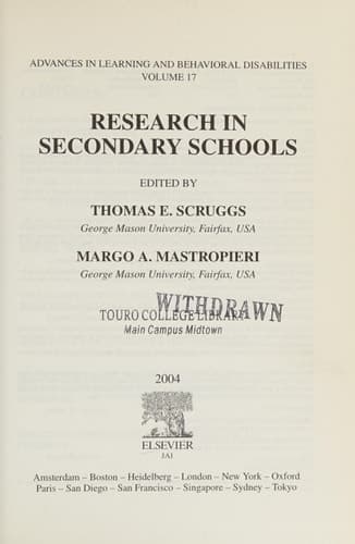 Research in Secondary Schools