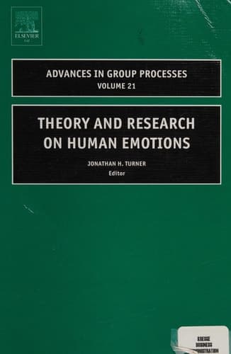 Theory and Research on Human Emotions