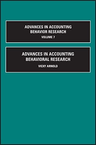 Advances in Accounting Behavioral Research