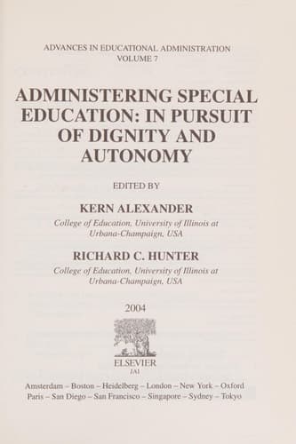 Administering Special Education In Pursuit of Dignity and Autonomy