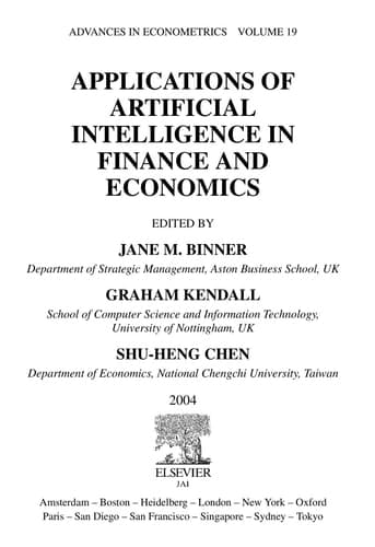 Applications of Artificial Intelligence in Finance and Economics