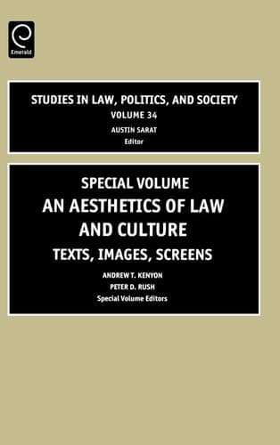 Aesthetics of Law and Culture Texts, Images, Screens