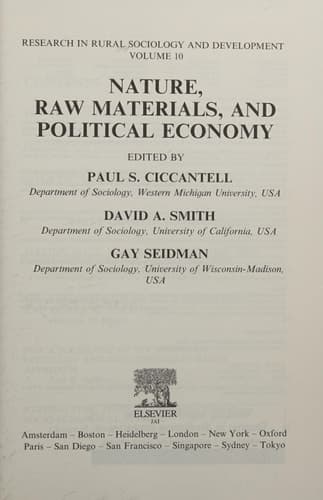 Nature, Raw Materials, and Political Economy