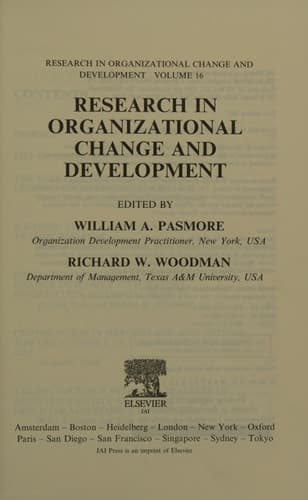 Research in Organizational Change and Development