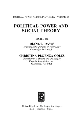 Political Power and Social Theory