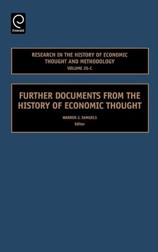 Further Documents from the History of Economic Thought
