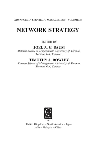Network Strategy