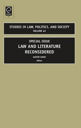Law and Literature Reconsidered Special Issue
