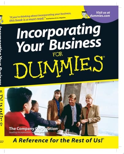 Incorporating Your Business For Dummies