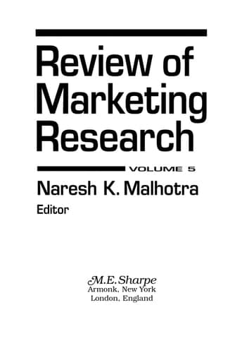 Review of Marketing Research