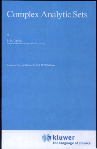 Complex Analytic Sets