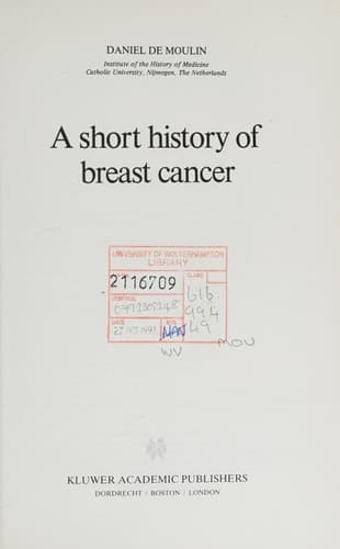 A short history of breast cancer