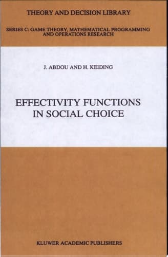 Effectivity Functions in Social Choice