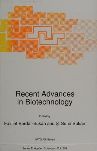 Recent Advances in Biotechnology (NATO Science Series E: (closed))