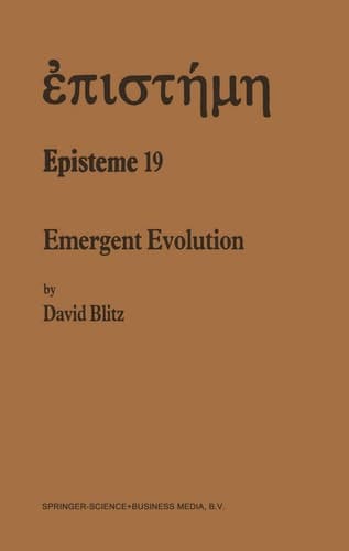 Emergent Evolution Qualitative Novelty and the Levels of Reality