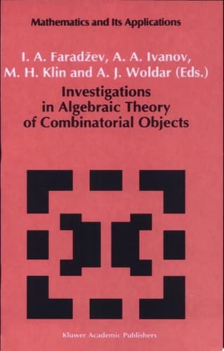 Investigations in Algebraic Theory of Combinatorial Objects