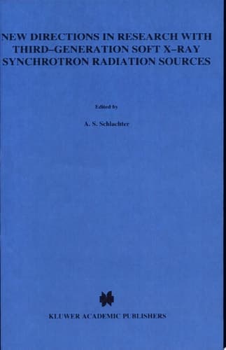 New Directions in Research with Third-Generation Soft X-Ray Synchrotron Radiation Sources