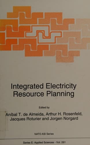 Integrated Electricity Resource Planning (NATO Science Series E: Applied Sciences, Volume 261)