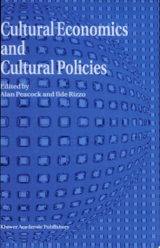 Cultural Economics And Cultural Policies