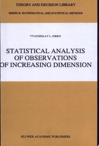 Statistical Analysis of Observations of Increasing Dimension