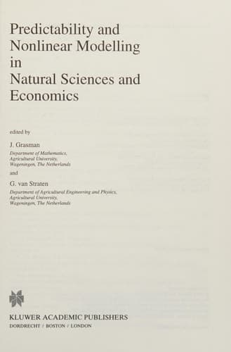 Predictability and Nonlinear Modelling in Natural Sciences and Economics