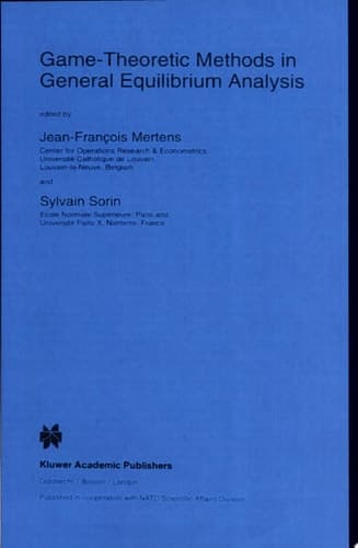 Game-Theoretic Methods in General Equilibrium Analysis