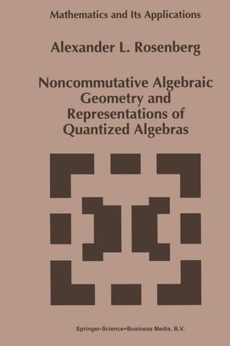 Noncommutative Algebraic Geometry and Representations of Quantized Algebras (Mathematics and Its Applications, 330)